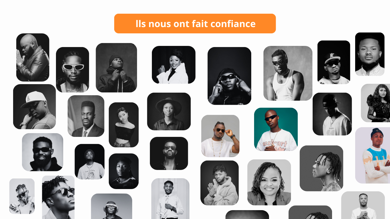 Collage of artists who trust WMA Hub